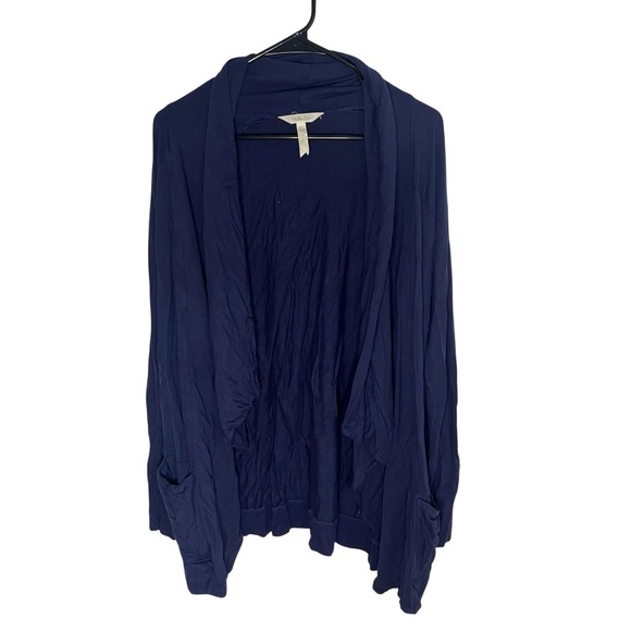 Matilda Jane Tops - Matilda Jane Women's Large Dark Blue Long Sleeve Pockets Minimal Capsule Boho